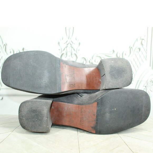 *Geier Wally Gray Suede Side Zip Casual Heeled Ankle Boots Size 11 Inches - Picture 8 of 9